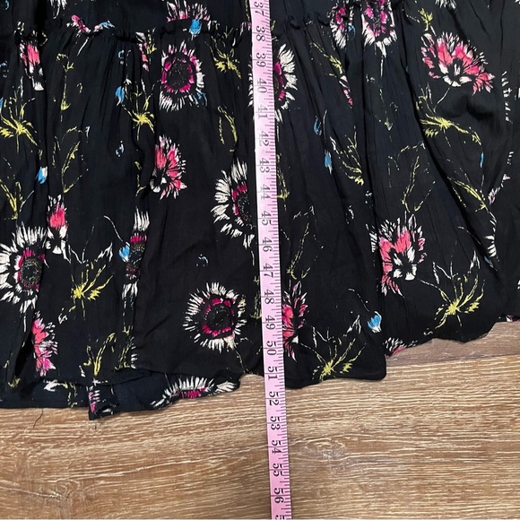 FREE PEOPLE Garden Party Black Floral Tiered Maxi Dress Size XS - Picture 14 of 14